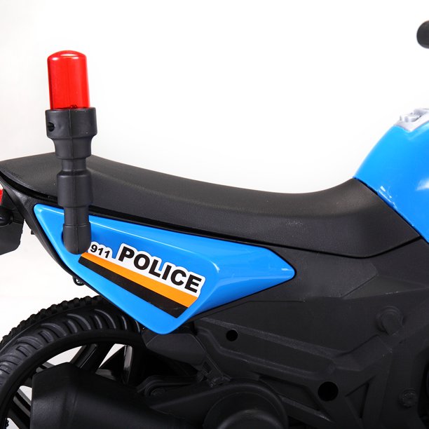 SUGIFT 6V Kids Ride On Motorcycle with Headlights, Battery-Powered 4-Wheel Bicycle