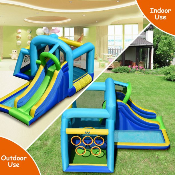 Kids Inflatable Climbing Bounce House without Blower