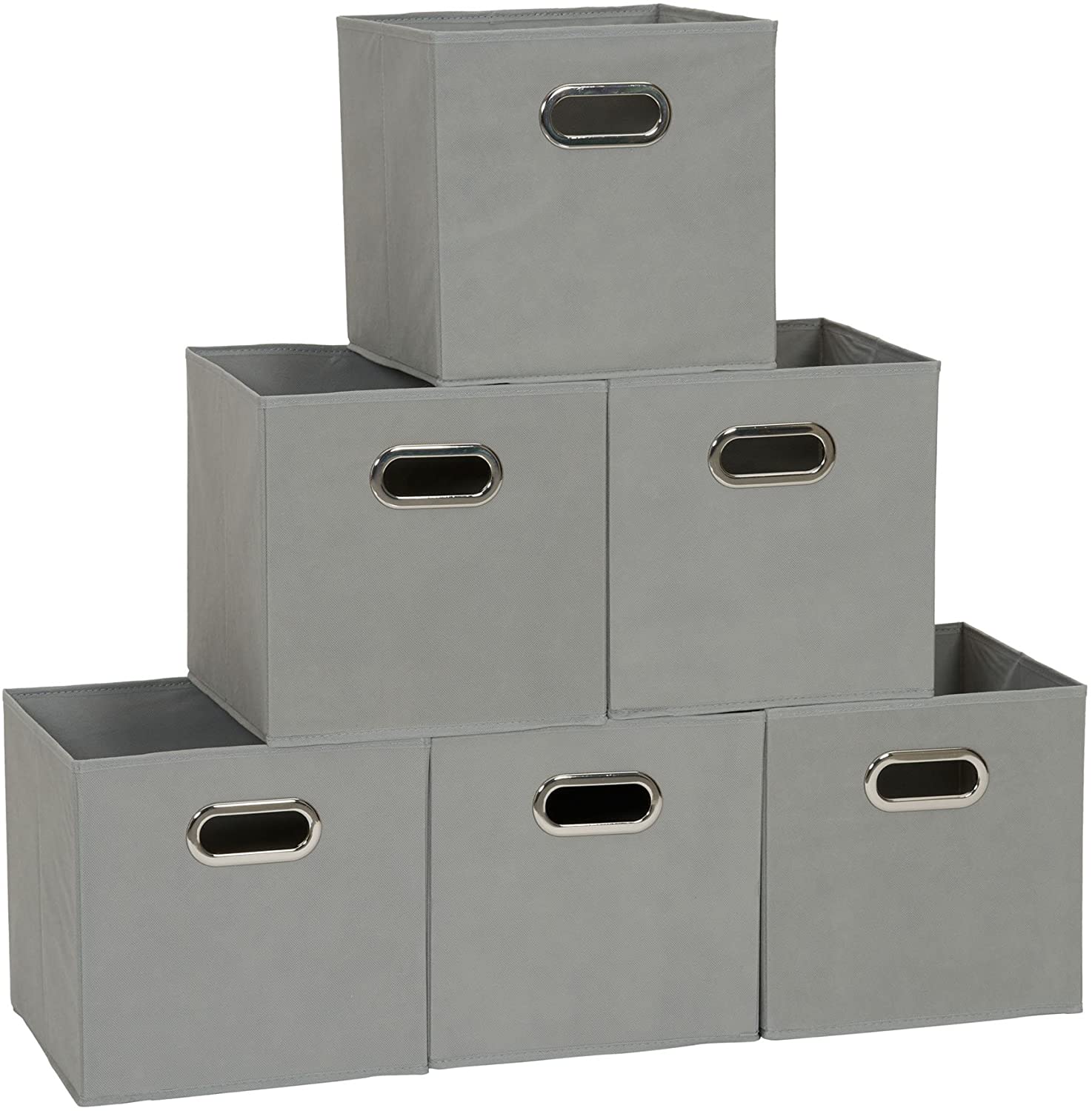 SUGIFT Open Fabric Storage Cube Bins, Set of 6