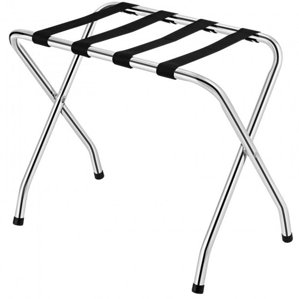 SUGIFT Foldable Luggage Rack with Nylon Belts for Home Storage Organizer Shelf