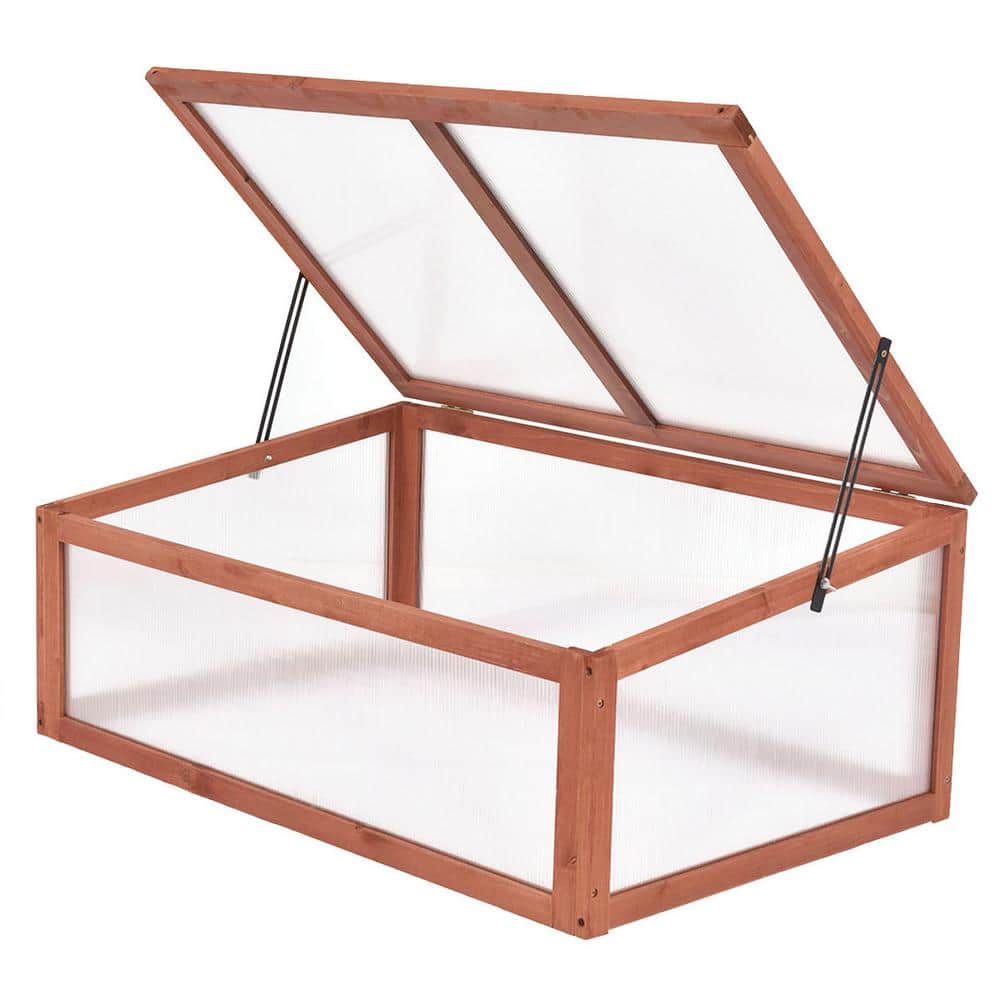 39 in. W x 25 in. L x 15 in. H Outdoor Portable Wood Greenhouse