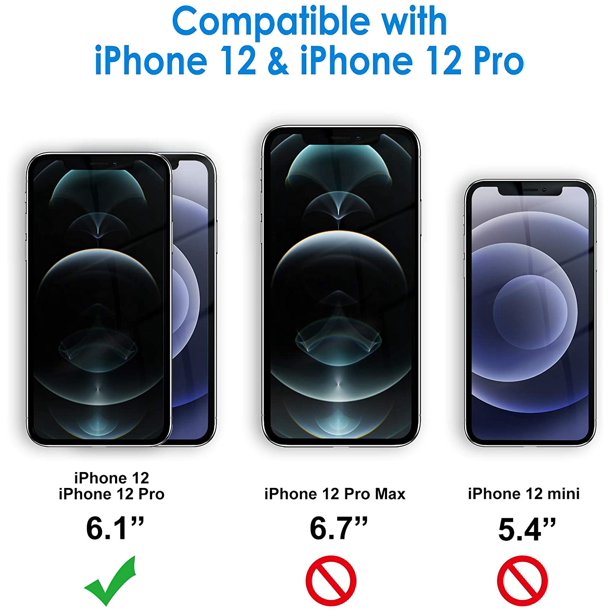 SUGIFT [3 Pack] 3 Pack Screen Protector for iPhone 12 5G 6.1 IN Anti-Scratch] [Case Friendly] [Bubble Free]
