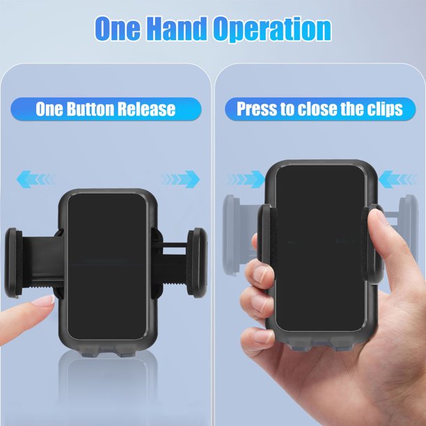 SUGIFT Long Arm Car Phone Holder Car Windshield Dashboard Suction Cup 360 Degree Car Mount Black
