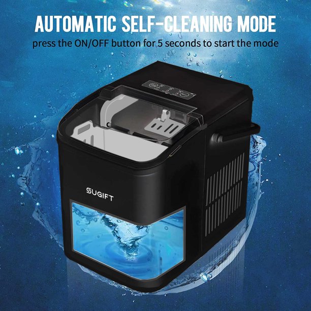 Portable Ice Maker Machine Countertop 26 lbs Black