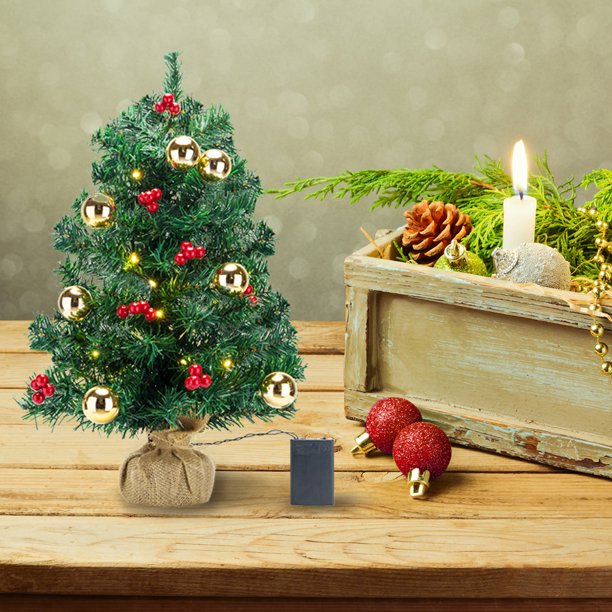 Mini Christmas Tree with Ornaments
