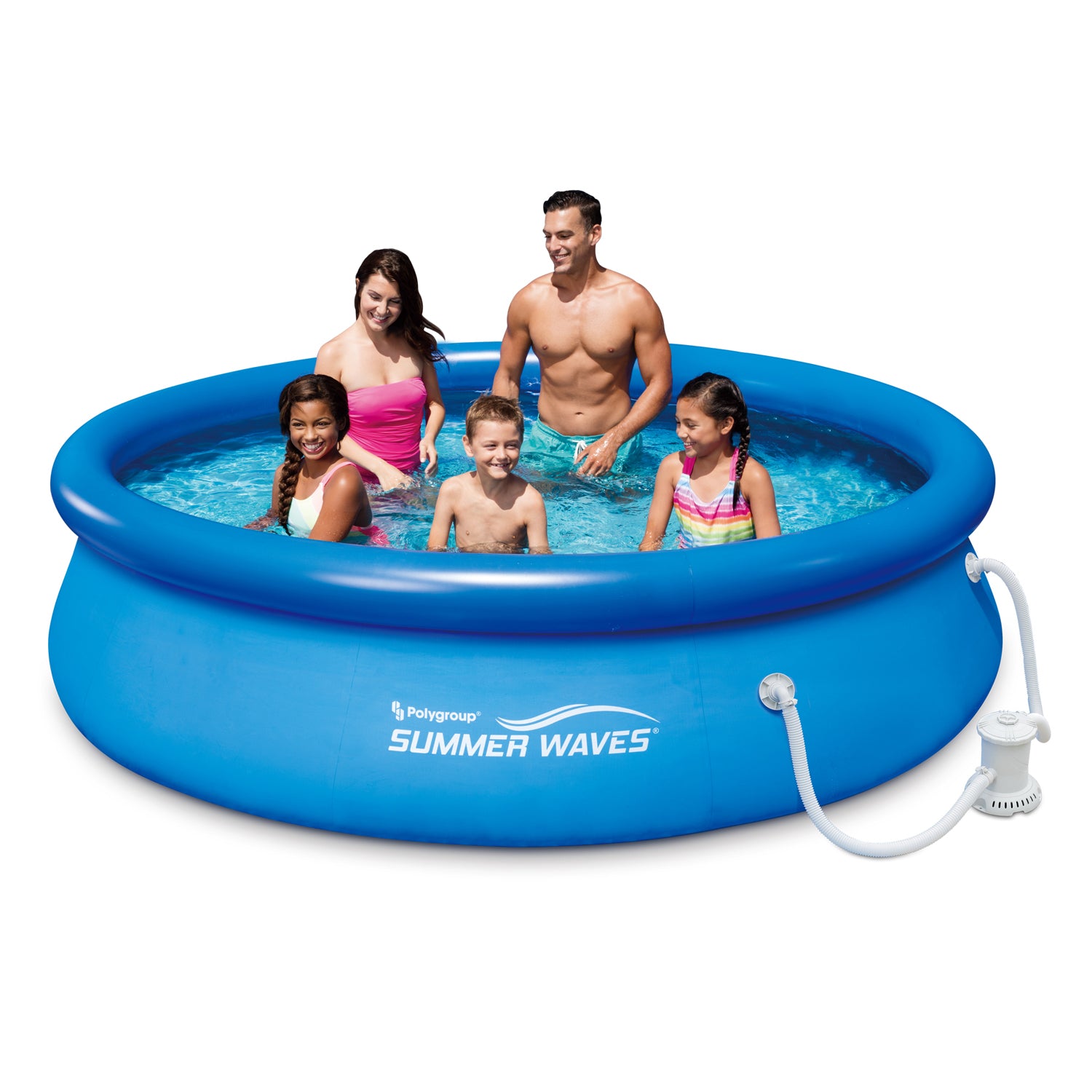 SUGIFT 10ft Quick Set Ring Pool with 600 GPH Filter Pump
