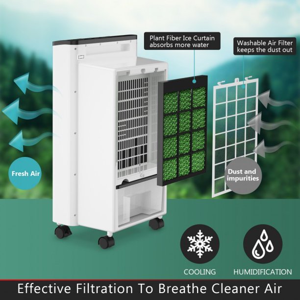 SUGIFT Air Conditioner Air Cooler Protable 3-in-1 Remote Control Cooling For Indoor Home