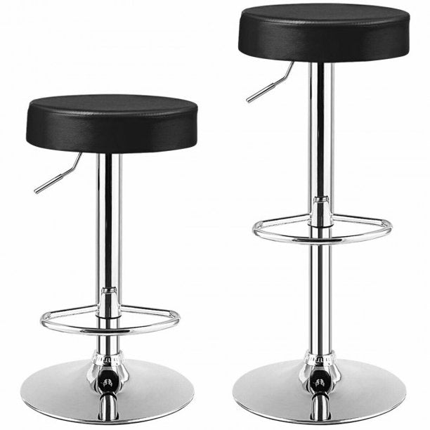 SUGIFT 1 Piece Round Bar Stool Adjustable Swivel Pub Chair