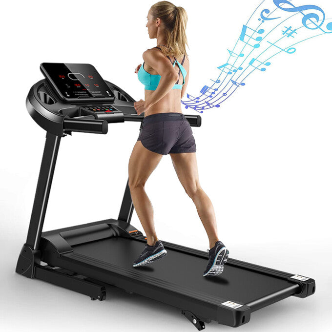 Treadmill,Treadmills for Home,Home Foldable Treadmill with Incline,2.5HP  Portable Foldable Treadmill with 15 Pre Set Programs and LED Display Panel