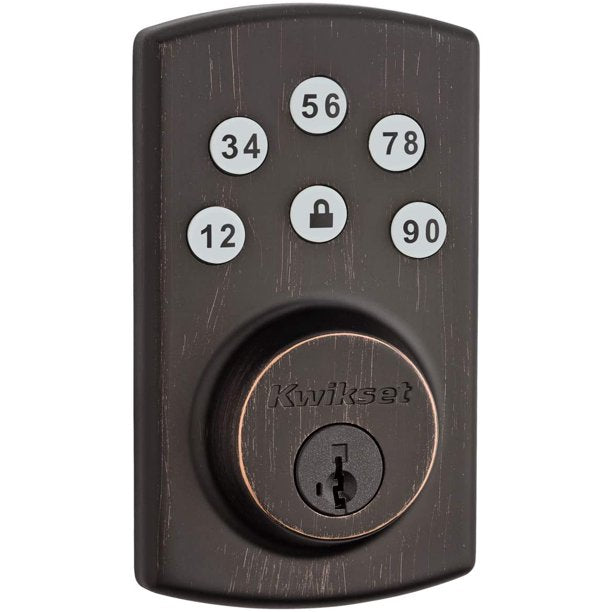 Keyless Entry Deadbolt Lock, Electronic Keypad Door Lock, Auto Lock, 1 Touch Locking, 20 User Codes, Easy to Install, Oil Rubbed Bronze