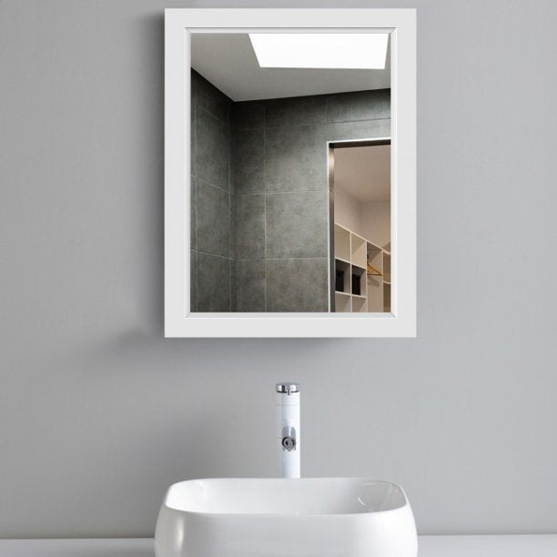 SUGIFT Wall-Mounted Mirror Medicine Cabinet, 2 Tiers Large Storage