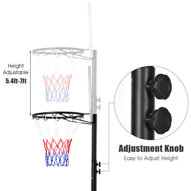 SUGIFT Adjustable Basketball Hoop System Stand with Wheels