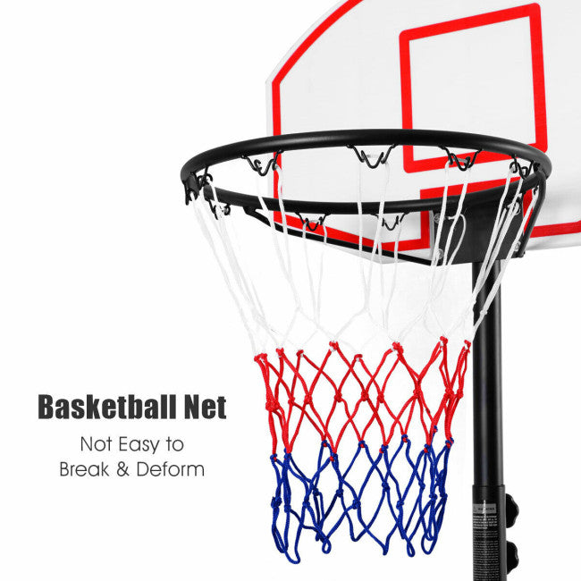 SUGIFT Adjustable Basketball Hoop System Stand with Wheels