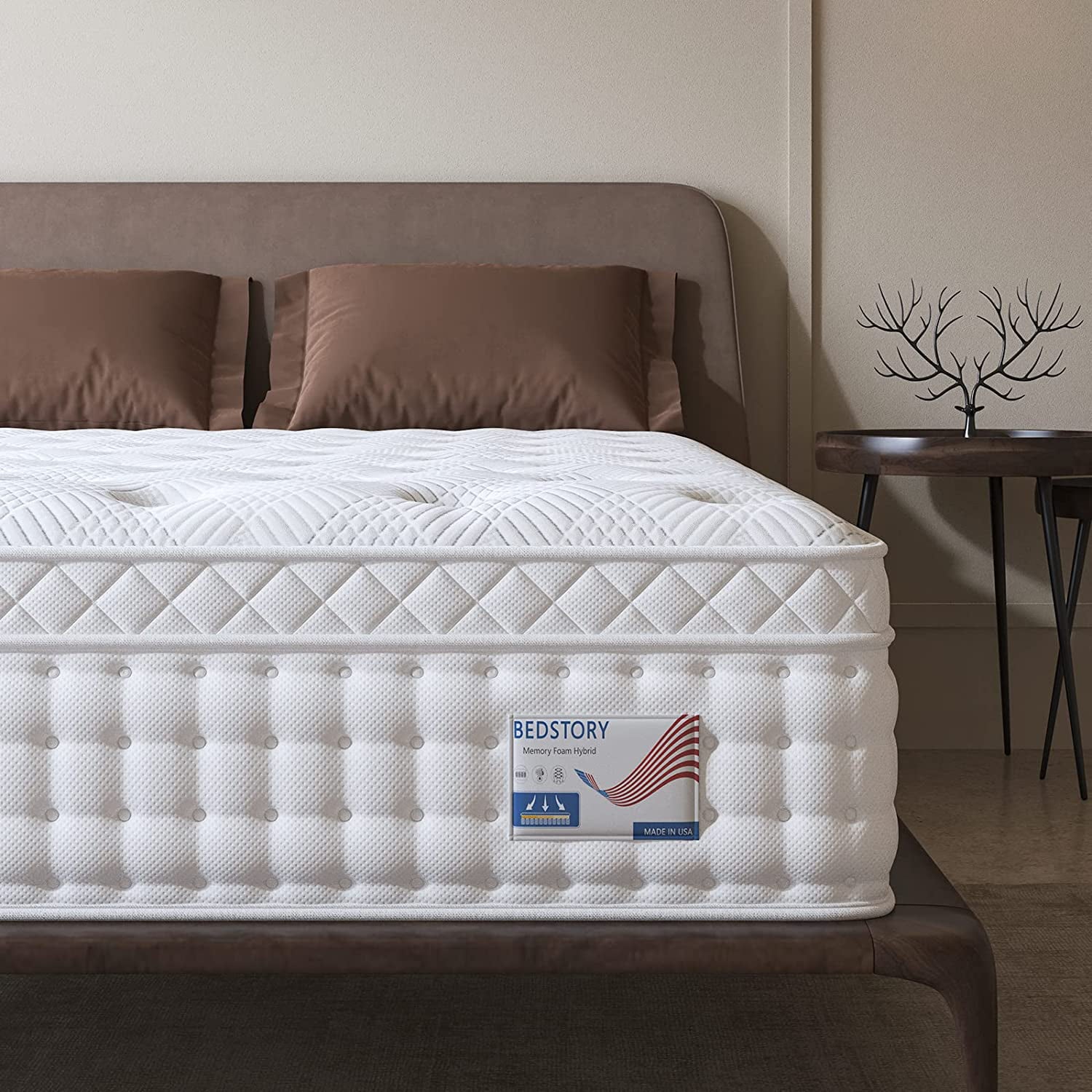 SUGIFT 12 Inch Deep Sleep Firm Mattress - Made in USA