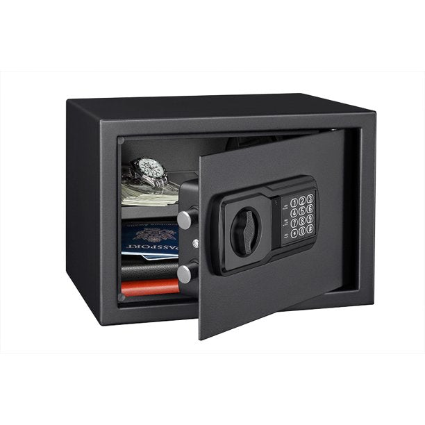Medium Personal Safe with Easy to Program Electronic Lock For Secure Storage, Black 44E20