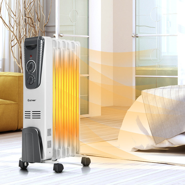 SUGIFT 1500W Electric Space Heater with Adjustable Thermostat