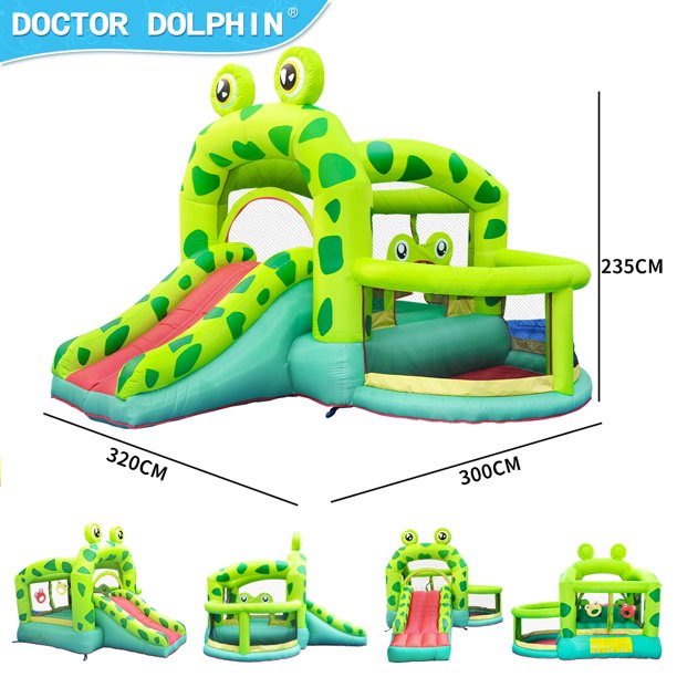 SUGIFT Inflatable Castle Kids Frog Bounce House Inflatable Bouncing Castle Jumping