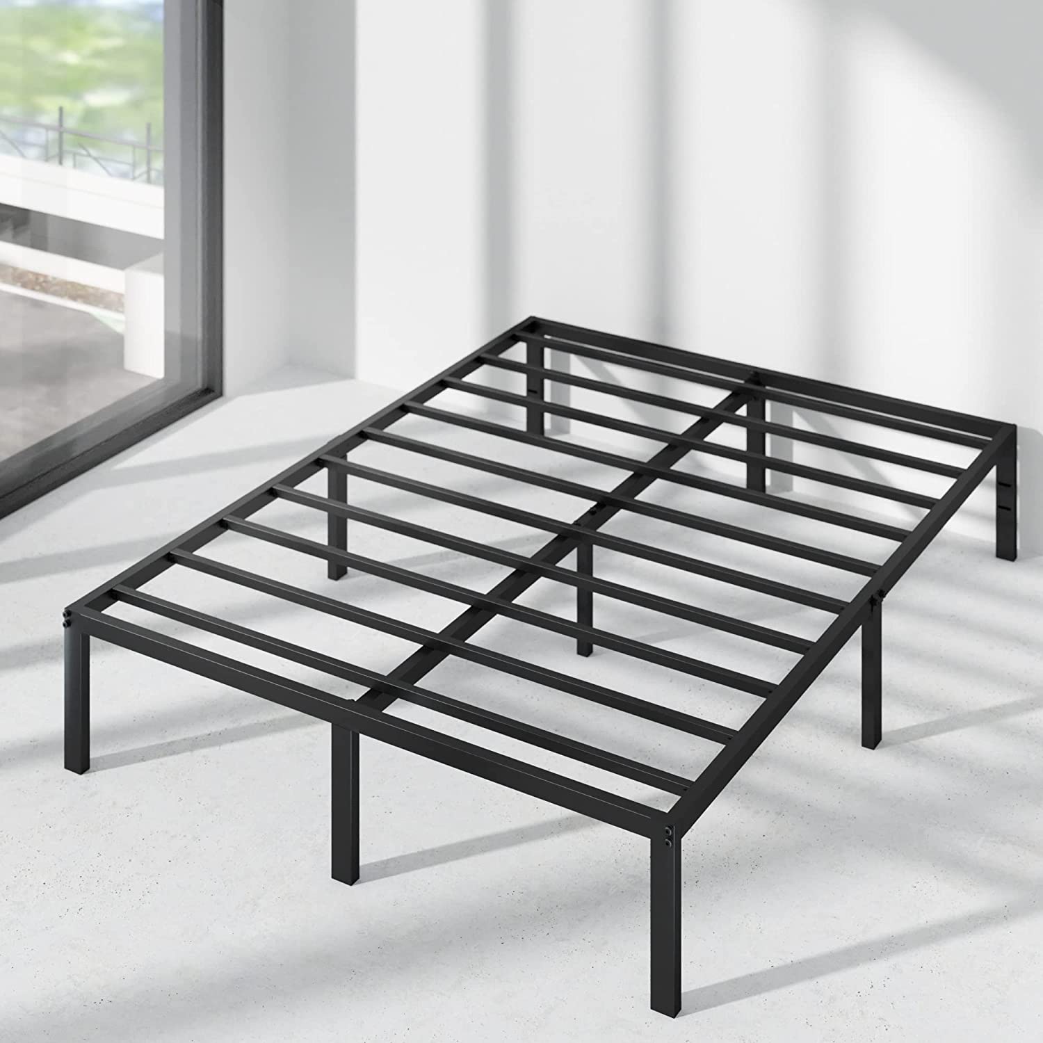 SUGIFT 14 Inch Metal Platform Bed Frame, Queen