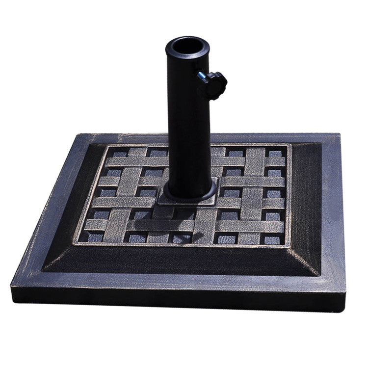 30 lbs. Resin Patio Umbrella Base in Bronze
