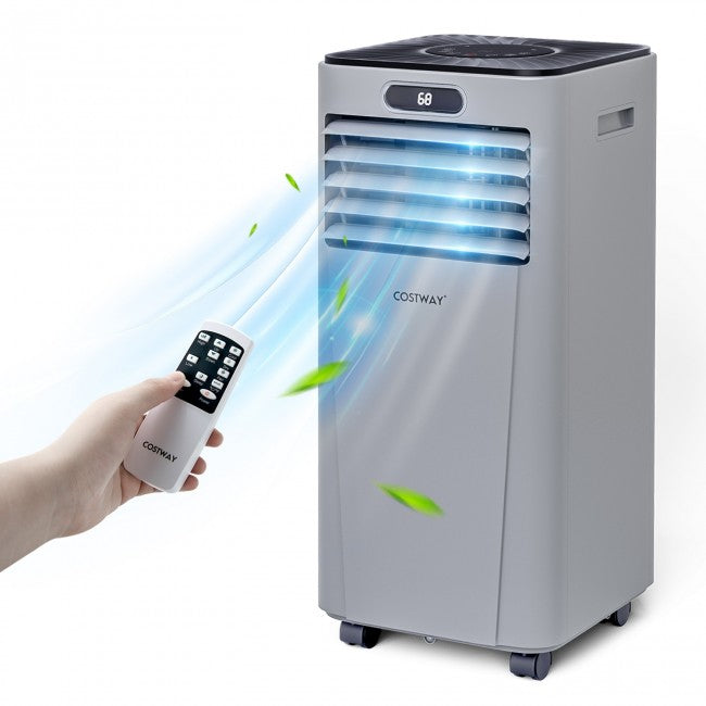 SUGIFT 10000 BTU 3-in-1 Portable Air Conditioner with Remote Control,Gray