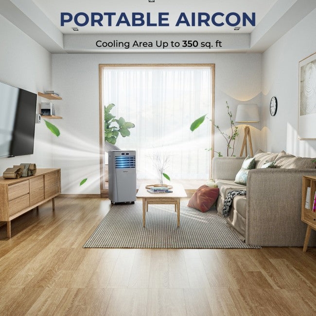 SUGIFT 10000 BTU 3-in-1 Portable Air Conditioner with Remote Control,Gray