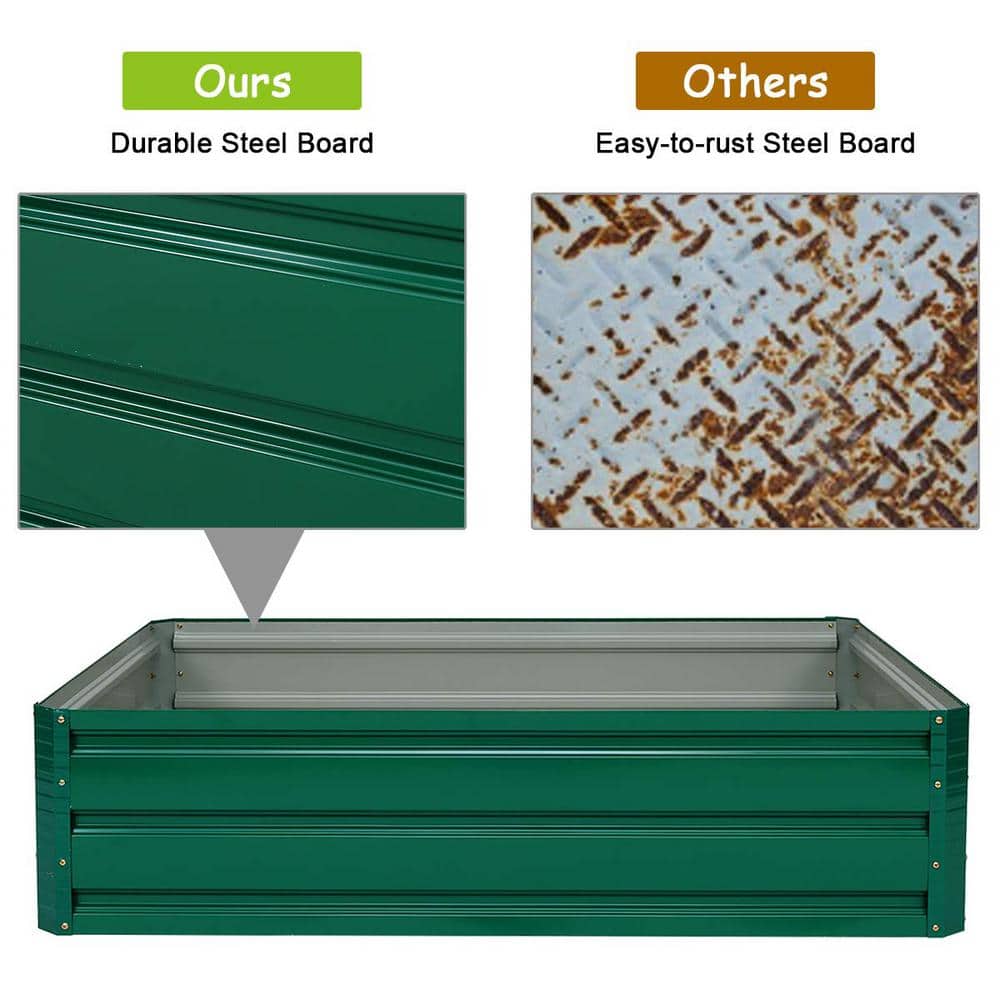 47.5 in. Metal Patio Raised Garden Bed