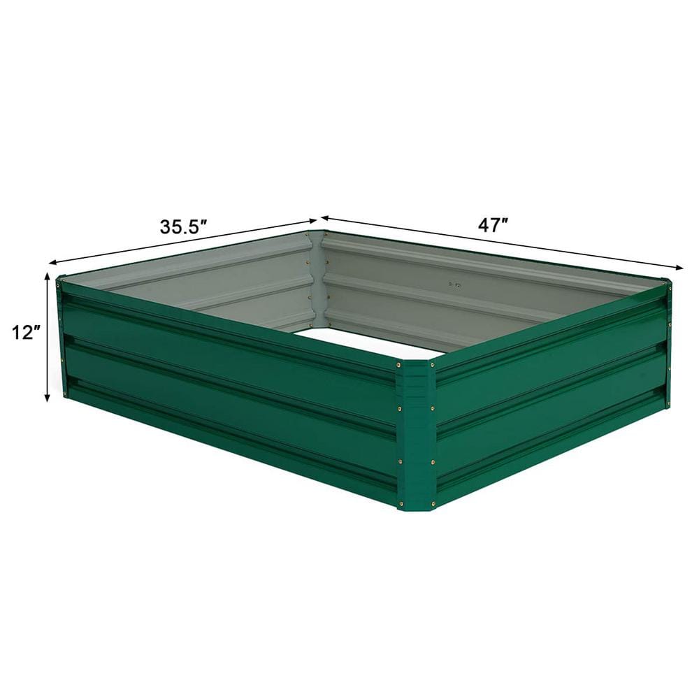 47.5 in. Metal Patio Raised Garden Bed