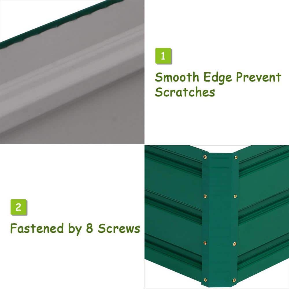 47.5 in. Metal Patio Raised Garden Bed