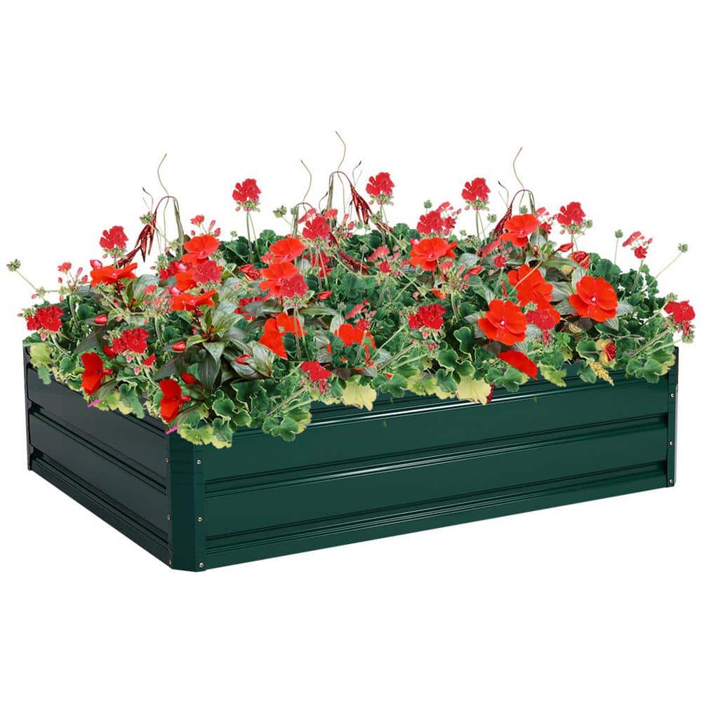 47.5 in. Metal Patio Raised Garden Bed