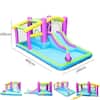 5-in-1 Multi-Color Inflatable Water Slide Outdoor Kids Water Park Play Center with Air Blower