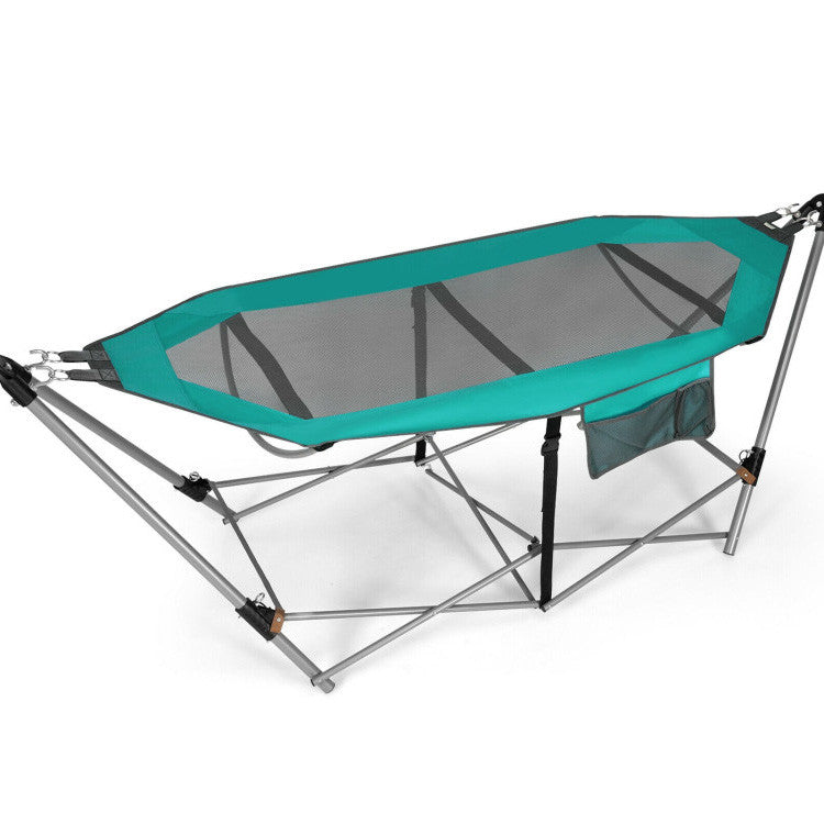 SUGIFT Portable Folding Hammock with Hammock Stand Turquoise