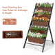 5-Tier 48.5 in. H Brown Vertical Raised Garden Bed