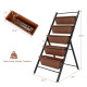 5-Tier 48.5 in. H Brown Vertical Raised Garden Bed