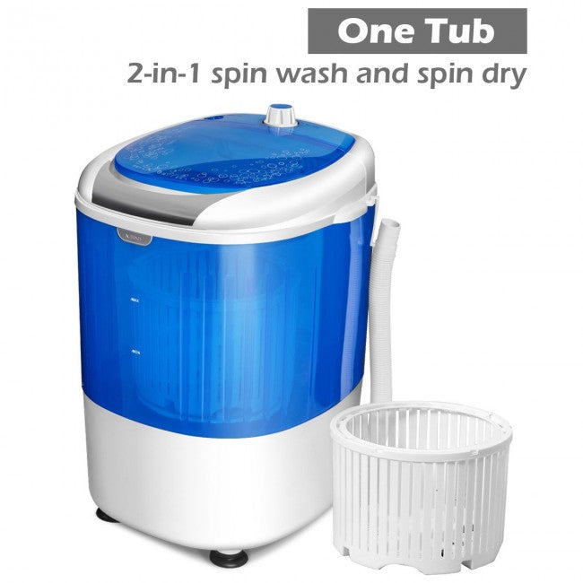 SUGIFT 5.5 Lbs Portable Mini Semi Auto Washing Machine