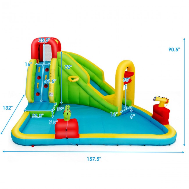 SUGIFT Outdoor Inflatable Kid Water Bounce House£¬Water Slide Castle with 480W Blower