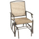 Metal Outdoor Swing Rocking Seating Single Glider Chair