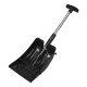 35 in. 3-In-1 Aluminum Handle Plastic Pole Snow Shovel with Ice Scraper and Snow Brush