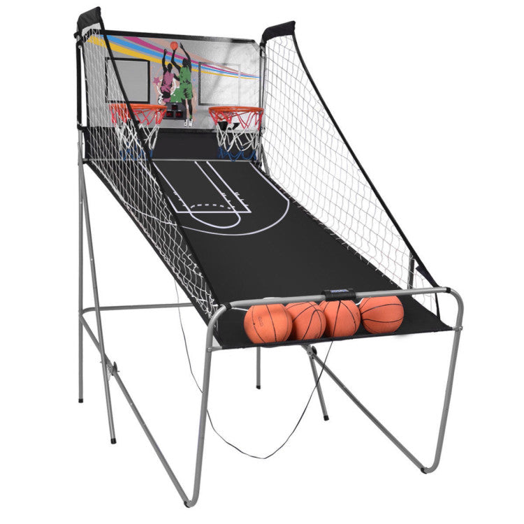 Double Shot Electronic Basketball Game with 4 Balls
